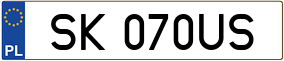 Trailer License Plate